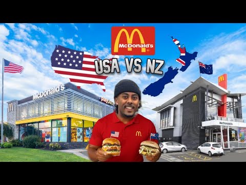 USA vs New Zealand McDonald's Food Wars